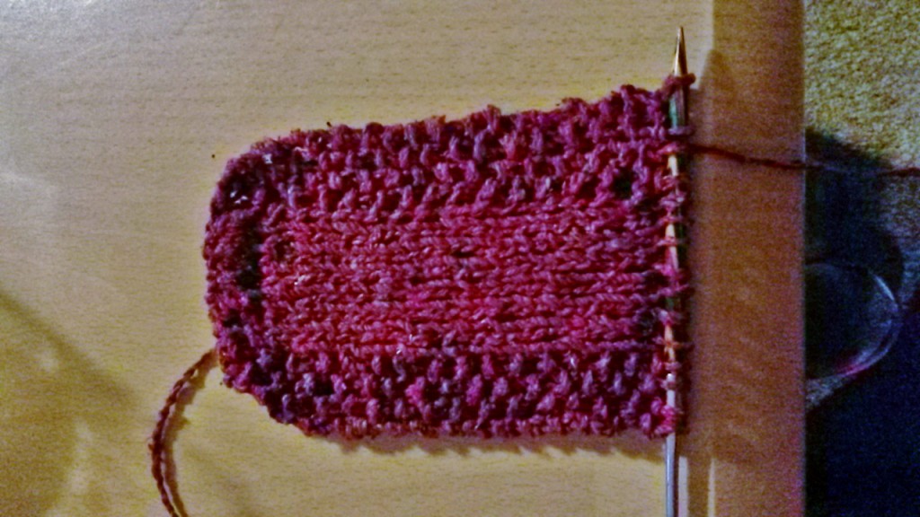Bandeau au tricot - en cours
