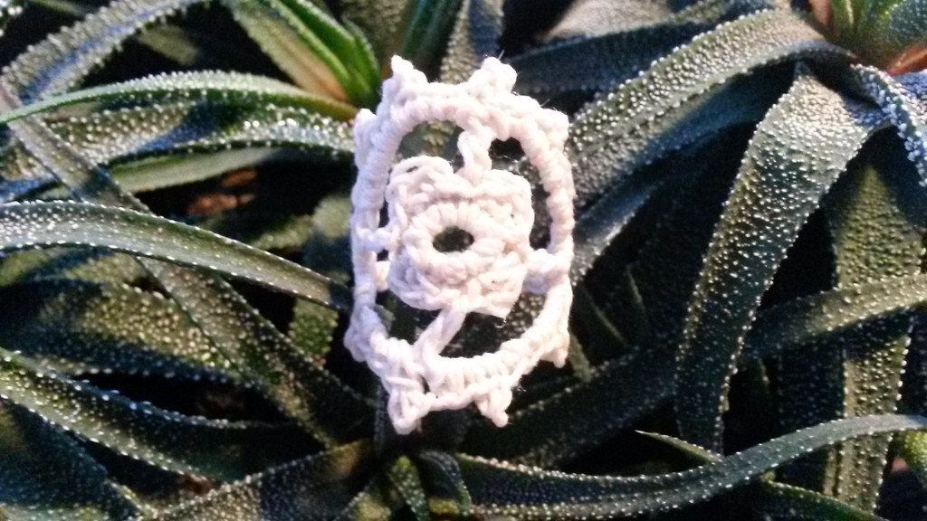 Bague au crochet - vue de face