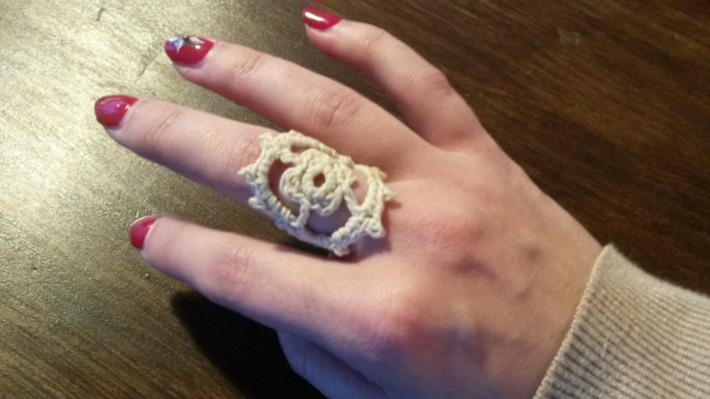 Bague au crochet - mise en situation