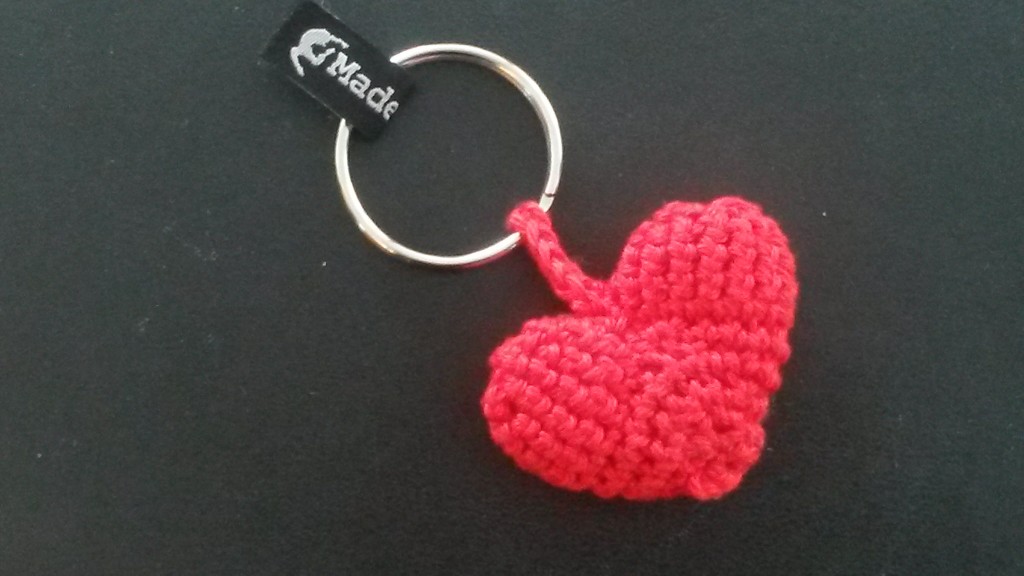 Porte-clés cœur au crochet - Made By Mel