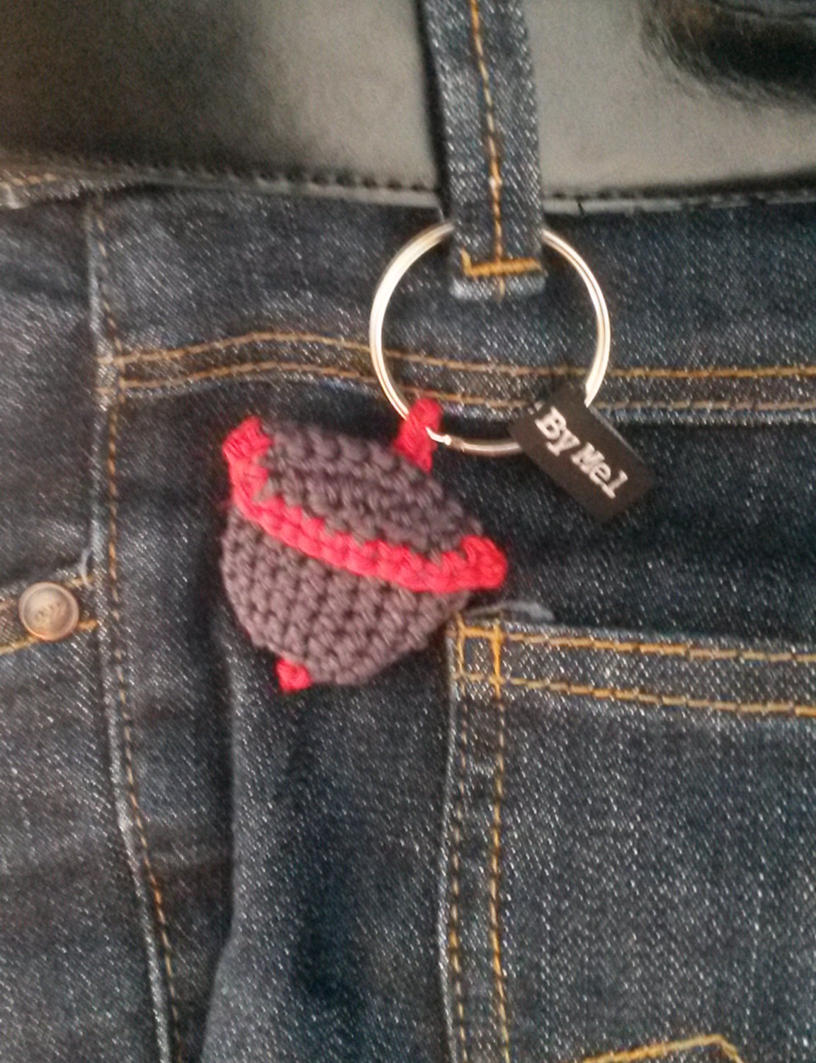 Porte-clés jeton au crochet