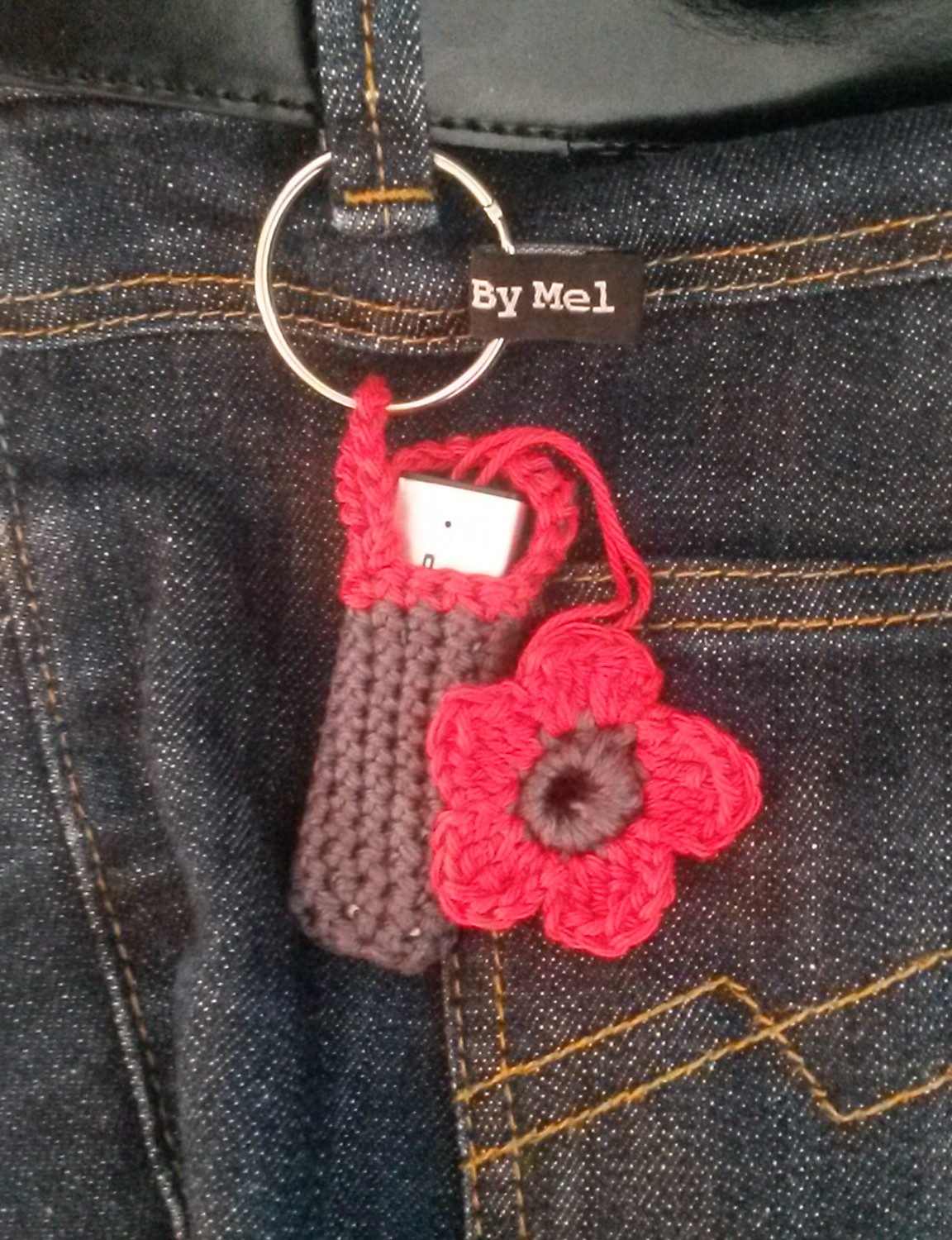 Porte-clés USB au crochet