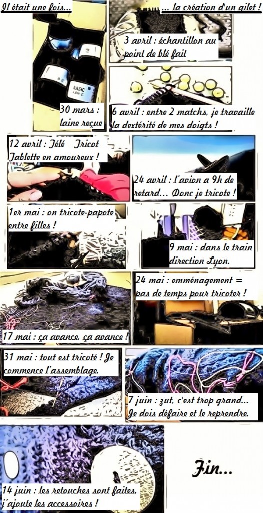 Gilet manches amovibles au tricot - BD
