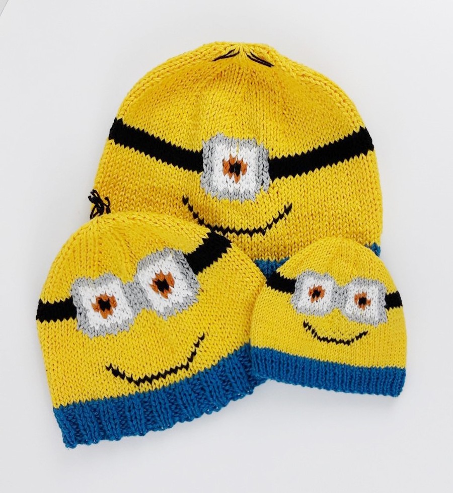 Tricot bonnets Minions - Made By Mel (8)
